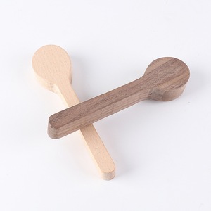 ชุดช้อนไม้ ไม้บีชและไม้วอลนัทสีดำ อุปกรณ์ขนาดเล็กสำหรับใช้ในครัว - Product Image 1
