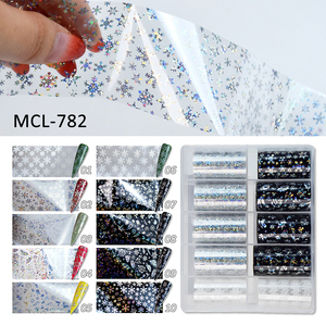 Sang Trọng Móng Tay Nghệ Thuật Chuyển Lá Bông Tuyết Mô Hình 3D Ba Chiều Người Tuyết Móng Tay Kết Thúc Tốt Đẹp Giấy Dán DIY Làm Móng Tay Trang Trí Thiết Lập - Product Image 6