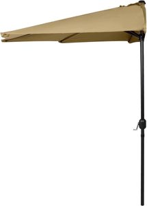 <span class=keywords><strong>Sombrilla</strong></span> semiredonda para exteriores, paraguas con manivela para todo tipo <span class=keywords><strong>de</strong></span> clima, 7,5 pies, sin Base, gran oferta - Product Image 4