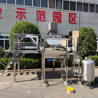 Mélangeur à ruban de 200 kg Plus Seiving Machine avec ligne complète pour l'industrie de la fabrication de savon en poudre pour la lessive en poudre