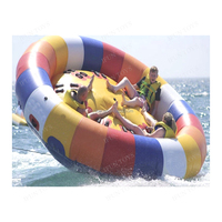 Tube flottant gonflable fou de ski nautique de beignet remorquable de bateau d'UFO de sport