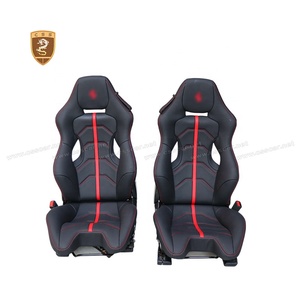 Asiento de Carreras de Fibra de Carbono Seca <span class=keywords><strong>458</strong></span> Speciale para <span class=keywords><strong>Ferrari</strong></span> <span class=keywords><strong>458</strong></span> 488 F8 SF90 296GTB 812 F12, Asiento de Pista Personalizado en Cuero y Microfibra de Gamuza - Product Image 3