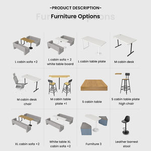 Pod de estudio privado portátil para oficina, espacio de trabajo móvil moderno, cabinas de trabajo, cápsulas acústicas silenciosas, cabina de reunión - Product Image 6