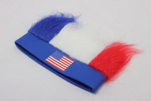 Оптовая продажа, дешевые подарочные товары 2026 американских футбольных фанатов, парик сумасшедшего вентилятора, волосатая повязка на голову, парик, шляпа - Product Image 5