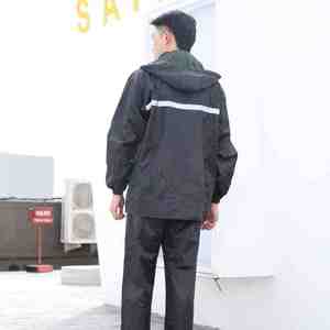 ชุดกันฝนแบบแยกชิ้น เสื้อกันฝน กางเกงกันฝน ป้องกันน้ำได้ทั้งตัว สำหรับผู้ใหญ่ ขี่มอเตอร์ไซค์ กันฝนหนา ชุดกันฝนสำหรับคนงาน - Product Image 4