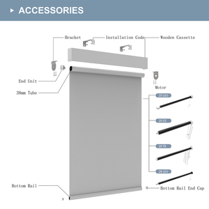 Roller Blinds Polyester Blackout Motorized Smart <strong>Curtain</strong> Window Cordless Roller Blinds Shades - Product Image 4