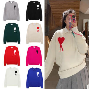 厂家直销男士防起球长袖针织100%棉套头毛衣纯色图案秋季 - Product Image 4