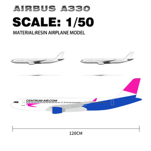 แอร์บัสส่วนกลางโมเดลเครื่องบิน <span class=keywords><strong>A330</strong></span>-<span class=keywords><strong>300</strong></span> 120ซม. วัสดุเรซินขนาด1:50งานฝีมือพลาสติกสำหรับจัดแสดงนิทรรศการ - Product Image 2