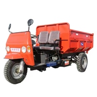 Dumper de chantier électrique robuste à 3 roues, moteur 15KW, commande PLC, engrenage moteur haute efficacité, vitesse 8-15KM/H, autonomie 8-12H