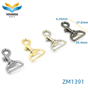 Quảng Châu thực hiện hợp kim kẽm Phụ kiện túi kim loại mạnh mẽ móc xoay Snap <span class=keywords><strong>hook</strong></span> trong 25mm 15mm 20mm kích cỡ mạ kết thúc - Product Image 3