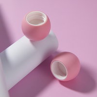 Bouchon à vis rond rose mignon 28/410, bouchon à vis en forme de boule, bouchons à vis en plastique de 28 mm