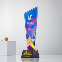Trofeos de Cristal K9 en Blanco Coloridos Profesionales al por Mayor, Premios de Cristal Personalizados