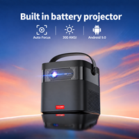 Fournisseur en gros de projecteurs B2B, projecteur DLP GTV Android avec batterie intégrée, mini projecteur portable pour cinéma maison