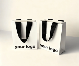 Máy cao cấp để làm Túi mua sắm giấy dập nổi quá trình dập nổi logo với ruy băng xử lý túi quà tặng sang trọng thân thiện với môi trường - Product Image 2