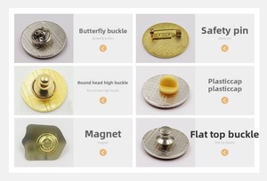 Pin de Solapa Metálico con Logotipo Personalizado, Forma Redonda, Acabado Pulido, Broche Promocional Personalizado, Insignia de Regalo Corporativo - Product Image 3