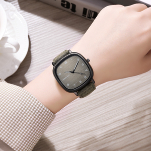 High-end stylish <b>digital</b> exam quartz suede leather strap student <b>watch</b> - Product Image 1