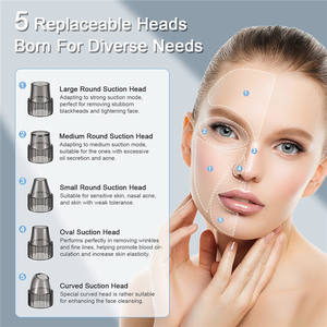 USB Rechargeable LCD Electric Blackhead Remover <b>Vacuum</b> <b>Pore</b> Cleaner with Hot Compress - Product Image 6