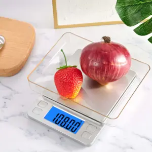 Customization OEM Electronic Digital Scale 2kg 0.1g Weighing Food Scale Precision 0.01g Digital Display Food Weigh Kitchen Scale
