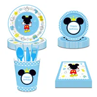 Huancai - Mickey Mouse Party Supplies, Paper Plates, Cups
