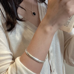 S925 Sterling Silver Tendance Coréenne Mat Blogger Bracelet Manchette De Mode avec Conception De Niche Givrée En Gros - Product Image 6