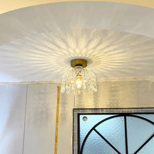 Modern Minimalist Crystal <b>Ceiling</b> <b>Light</b> <b>Led</b> Hardwired For Hallway Entrance Bedroom Dining Room - Product Image 1