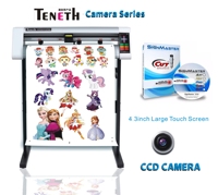 Machine de découpe vinyle Teneth à contour automatique haute précision avec caméra CCD 2 pouces, nouvelle arrivée, vente directe usine
