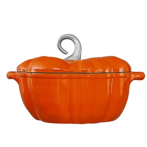 Casserole en fonte émaillée de haute qualité pour soupes et ragoûts, poêle antiadhésive, cocotte pour citrouille, batterie de cuisine, cuisinière à induction, cuisine - Product Image 6