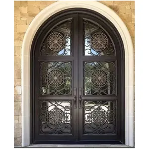SEYK-058 South Carolina Fancy Competitive Price Good Quality Exterior Wrought Iron French Door