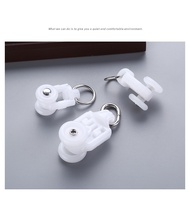 Accessoires de piste de rideau S ceinture plissée ondulation bandes de rideau serpent blanc avec oeillets boucle ruban d'anneau de rideau