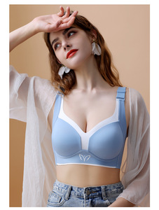 <span class=keywords><strong>Reggiseno</strong></span> Corsetto da Donna Coppe <span class=keywords><strong>C</strong></span> D E, Intimo in Maglia con Spalline Regolabili, Imbottito Push-Up, Regolazione in Pizzo, Senza Ferretto, Coppe Grandi - Product Image 3