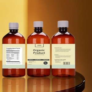 OEM Logotipo Personalizado Etiquetado 500ml Farmacéutico Líquido Medicina Embalaje 16oz PET Tos Jarabe Líquido Botella Jarabe Contenedor - Product Image 1