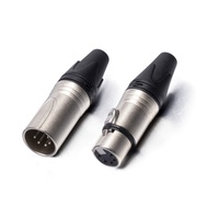 XLR 커넥터 패널 마운트 5 핀 암 XLR 5 핀 커넥터 오디오 비디오 XLR 수 커넥터