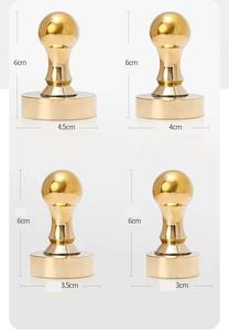 Logo personalizzato modello di ghiaccio timbro in ottone spesso sole inciso maniglia per caffetterie e bar - Product Image 6