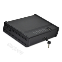 CEQSAFE Coffre-fort numérique biométrique compact et résistant pour armes de poing avec port d'alimentation d'urgence Type C