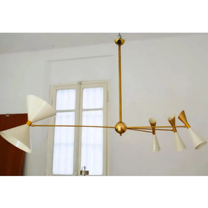 Lámpara de Techo Moderna de Estilo Sputnik de Mediados de Siglo, de Hierro, Retro, LED, Regulable, de Alto Brillo, 4100K, Blanco Neutro - Product Image 5