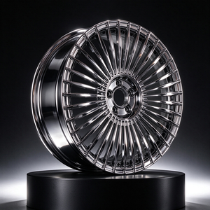 Jantes forgées sur mesure 1 pièce chromées multi-rayons style Maybach pour Mercedes Vito V260 Benz Classe V Modification - Product Image 6
