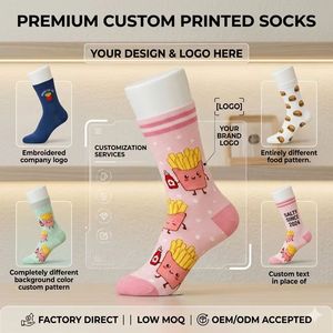 <span class=keywords><strong>Calcetines</strong></span> de Patatas Fritas Más Vendidos, <span class=keywords><strong>Calcetines</strong></span> de Dibujos Animados, <span class=keywords><strong>Calcetines</strong></span> <span class=keywords><strong>Divertidos</strong></span> de Algodón con Diseño de Tomate, Patatas Fritas y Hamburguesa - Product Image 1