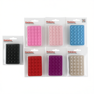 Ventosa con adhesivo de silicona y cuentas de PVC para montaje en pared y organización - Product Image 2