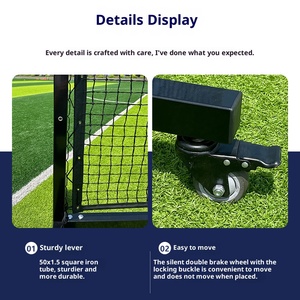 Tùy chỉnh ngoài trời Heavy-Duty di chuyển Pick bóng Net cho cạnh tranh, ngoài trời trong nhà bóng Net, di chuyển bóng cột - Product Image 5