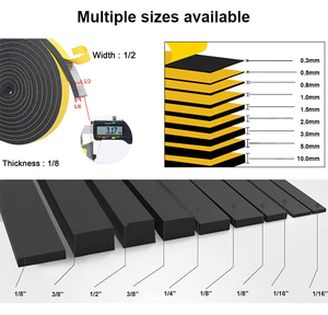 Nastro Universale in Schiuma di Gomma EPDM con Adesivo Forte e Griglia in Fibra di Vetro per Isolamento di Finestre e Porte - Product Image 3
