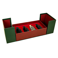 Boîte cadeau rigide magnétique à double porte de luxe pour coffret de parfum, impression couleur premium, insert en mousse EPE durable