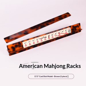 Support de tuiles de mahjong en acrylique style écaille de tortue avec plateau <span class=keywords><strong>pour</strong></span> jeux de cartes de mahjong - Product Image 6
