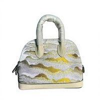 Tas Selempang Wanita Model Zipper Dome OEM ODM, Jacquard, Pegangan Atas, Mewah,  Tali Selempang Lepas Pasang, Grosir Butik