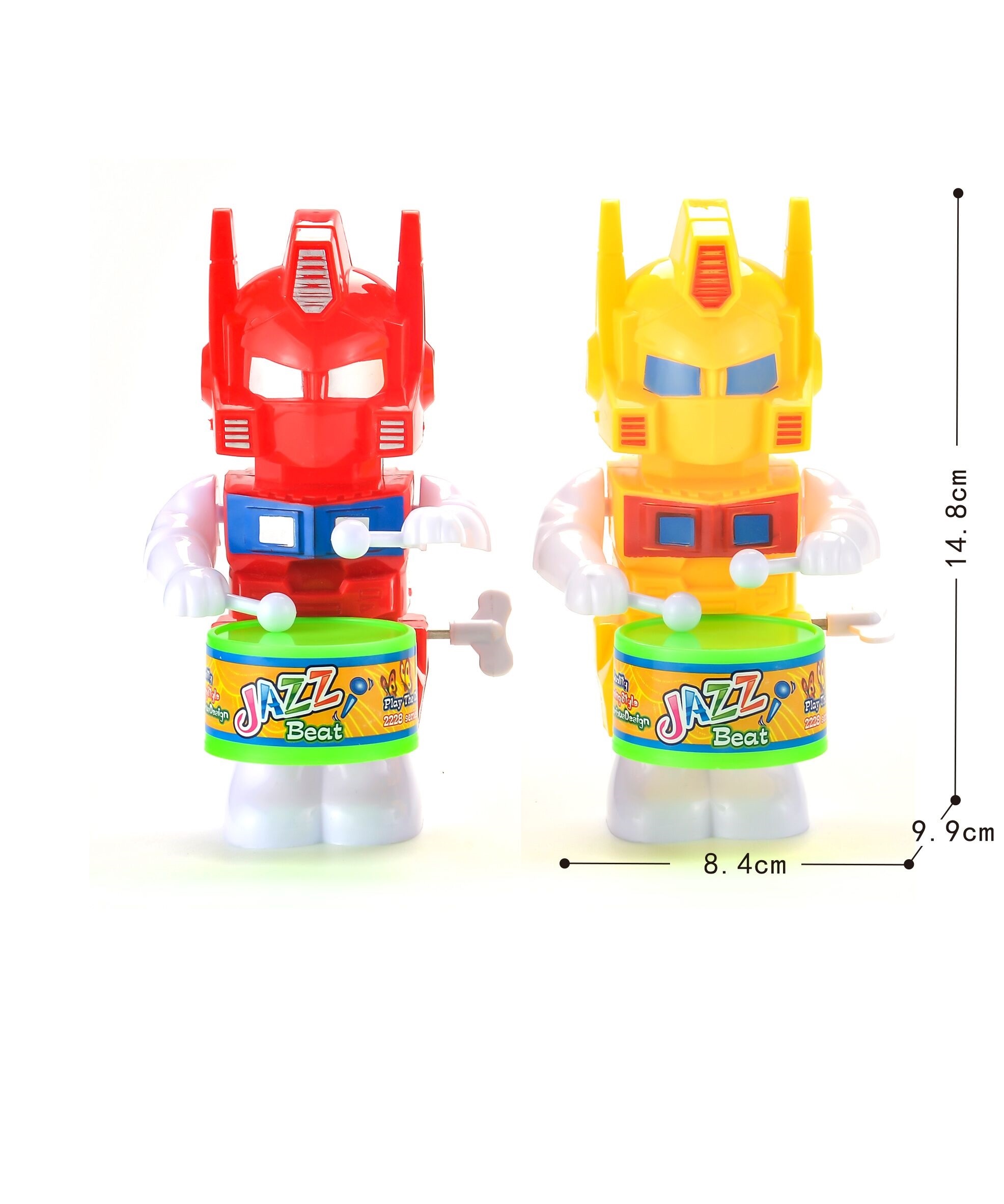 Заводной барабанный робот