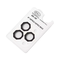 Nouveau protecteur d'objectif d'appareil photo en verre trempé octogonal 3D anti-rayures HD clair, dureté 9H, pour 15/15 Plus/15 Pro/15 16 17Pro Max
