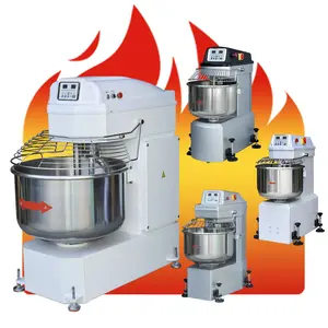 Harina personalizada 3 5 10 15 25 50 100Kg Máquina automática de elevación de pan Mezclador de masa en espiral industrial comercial para panadería