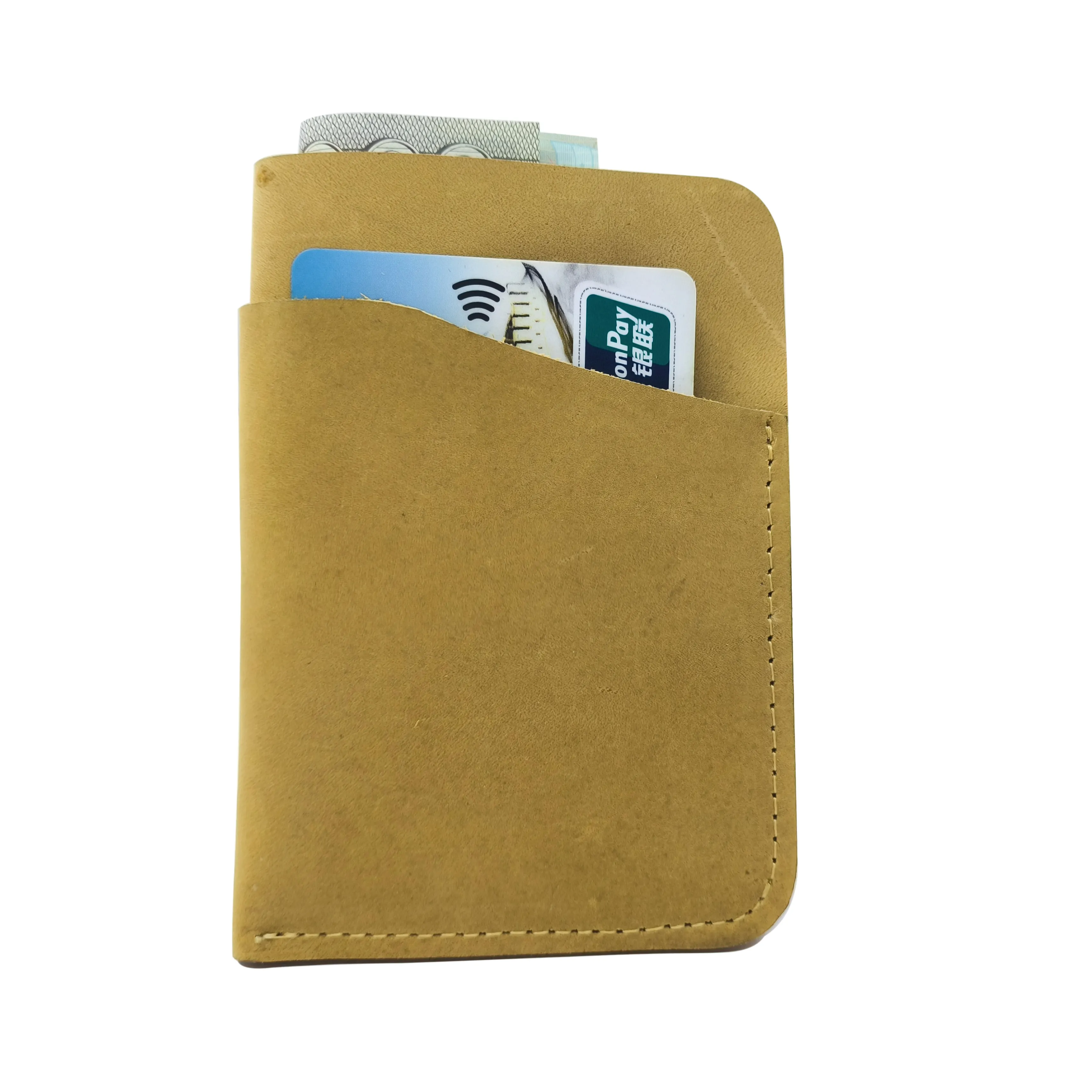 인기있는 가죽 지갑 빈티지 멀티 카드 슬롯 RFID 남성 정품 가죽 지갑 카드 홀더