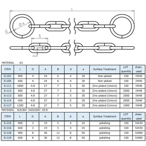 चीन निर्माता नए डिजाइन जापानी मानक धातु लिंक श्रृंखला 25 मिमी 30 मिमी 50 मिमी 50 मिमी कुत्ते प्रशिक्षण कॉलर कुत्ते श्रृंखला पालतू श्रृंखला पालतू - Product Image 2