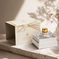 Diffuseur d'air ambiant de luxe personnalisé avec bâtonnets et boîte d'emballage pour aromathérapie