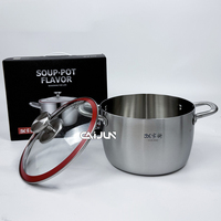 Casseroles de haute qualité, marmites, en acier inoxydable triple épaisseur, pour la cuisine